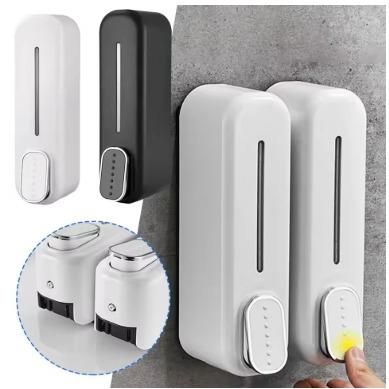 Manual Wall-Mounted Soap Dispenser - Press Action Bathroom Dispenser