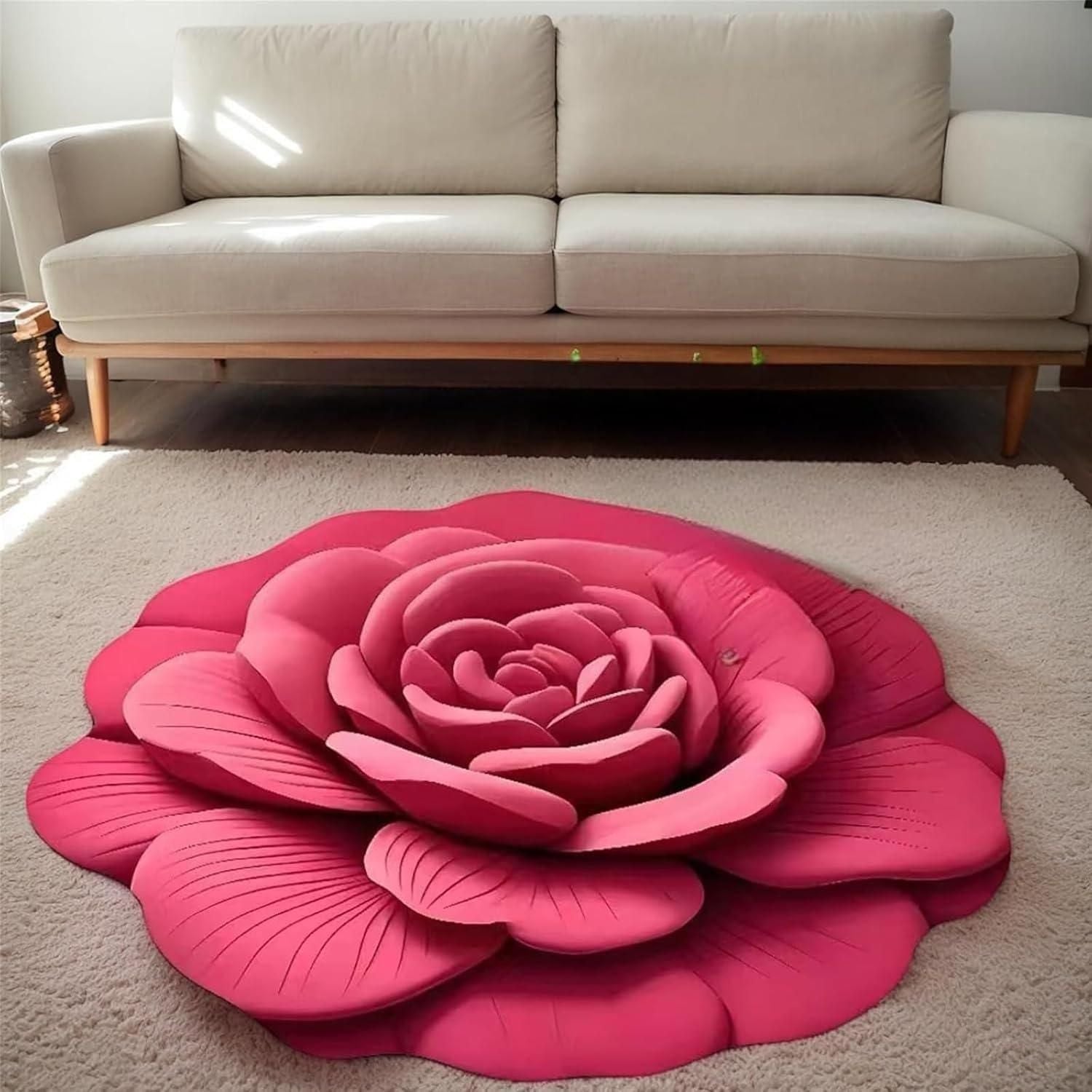 3D Flower Floor Mat Set