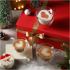 High Borosilicate Heart Shape Double Wall Glass