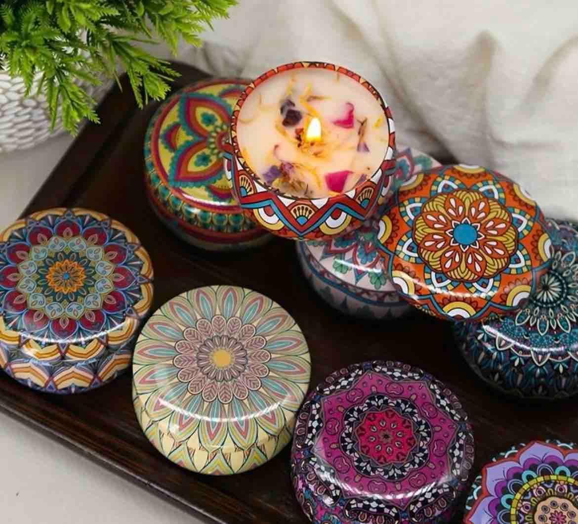 Scented Tin Candle (Pack of 1)