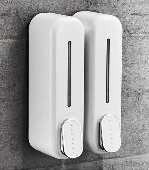Manual Wall-Mounted Soap Dispenser - Press Action Bathroom Dispenser