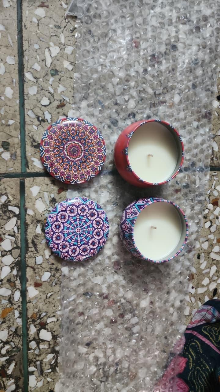 Scented Tin Candle (Pack of 1)
