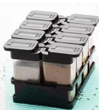 Premium Glass Spice Storage Jar Set
