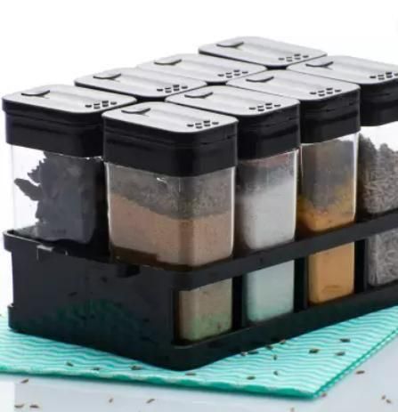 Premium Glass Spice Storage Jar Set
