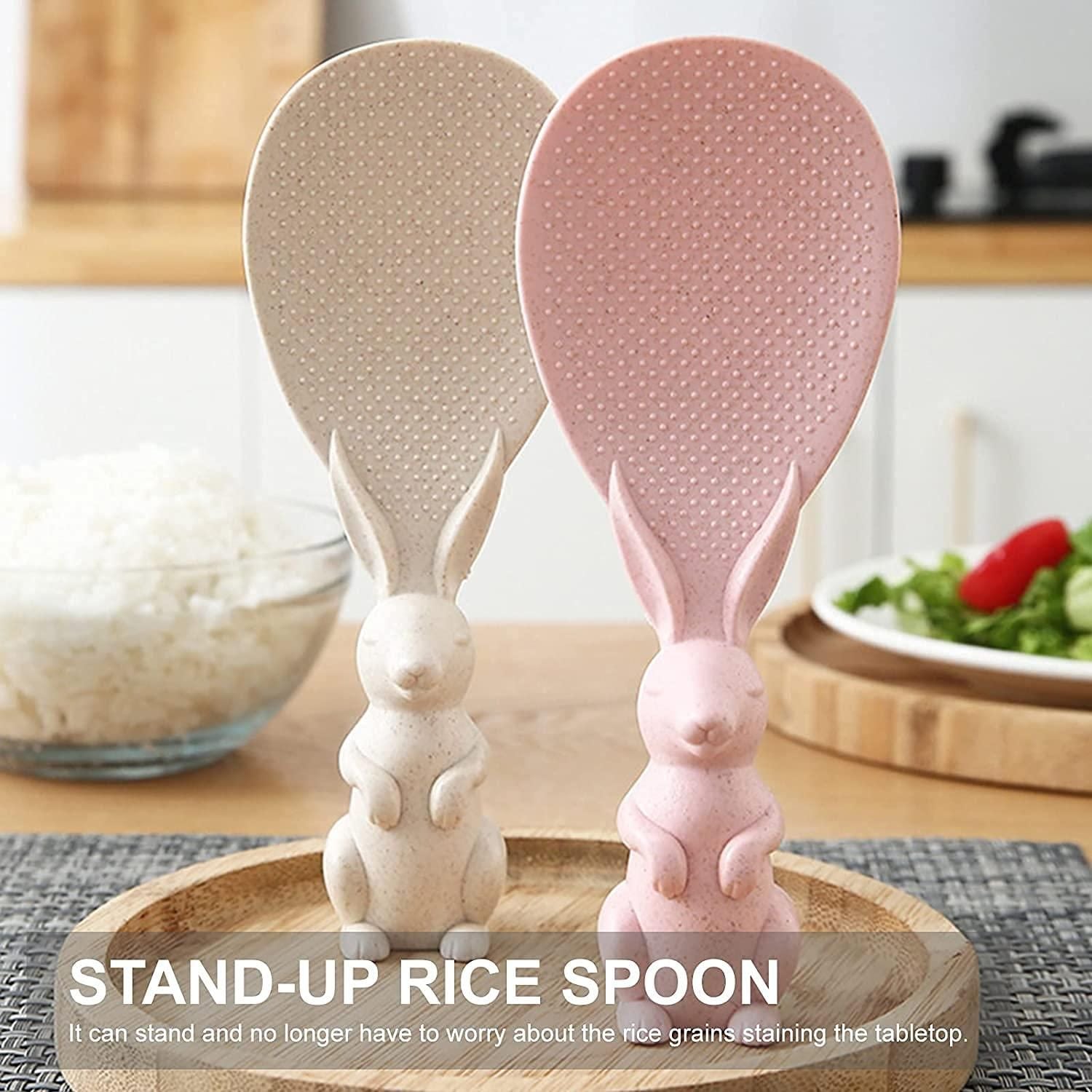 Rabbit Standing Rice Spoon