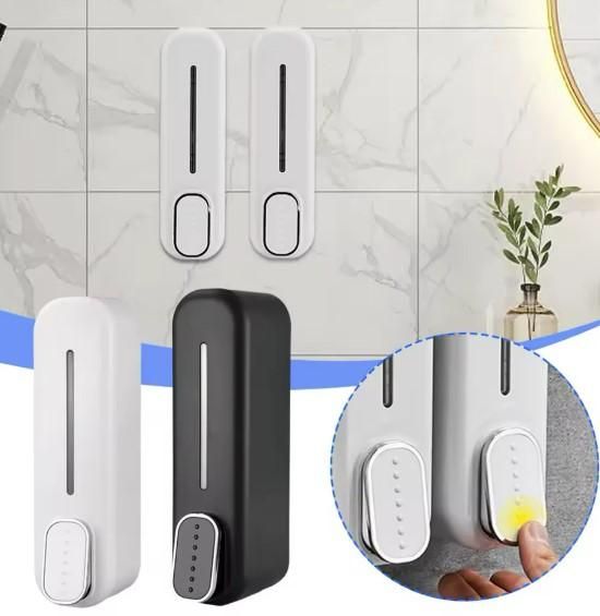 Manual Wall-Mounted Soap Dispenser - Press Action Bathroom Dispenser