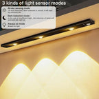 LED PIR Motion Sensor Cabinet Light - USB Rechargeable Under Cabinet Lighting