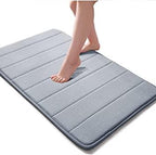 Memory Foam Bath Mat - Water Absorbent Non-Slip Bathroom Rug