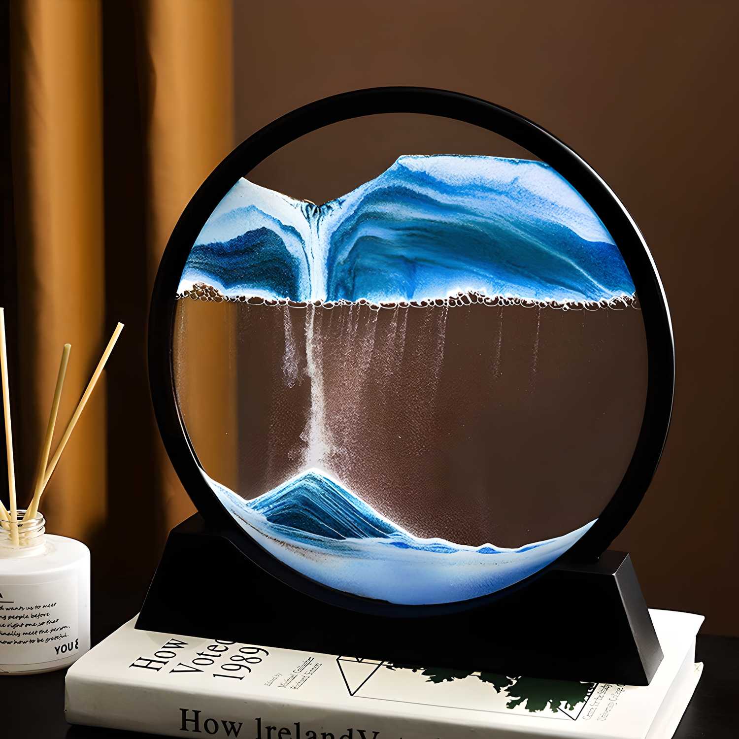 Relaxing Kinetic Sand Art - Moving Sandscape Desktop Decor