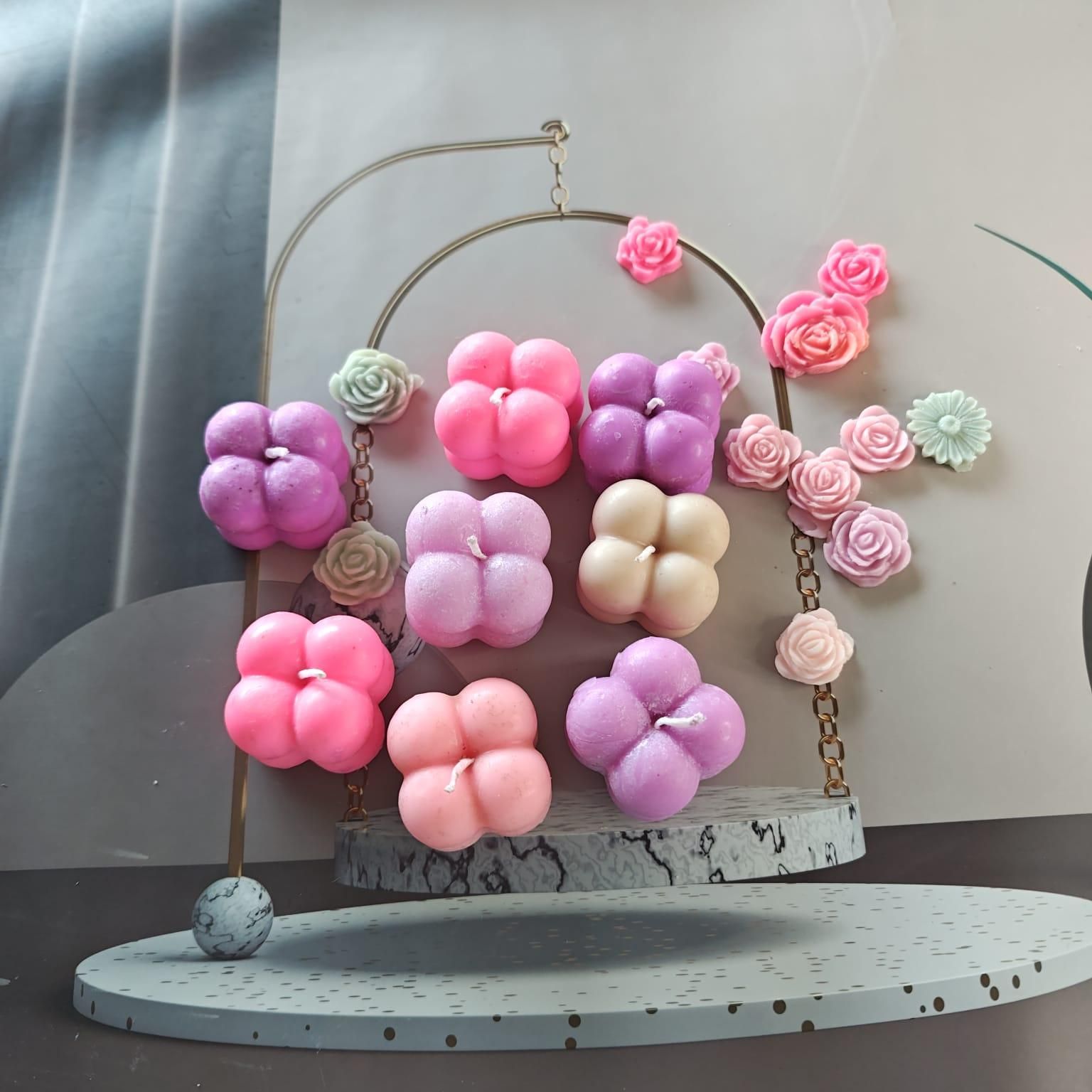 Rose Scented Cube Candles