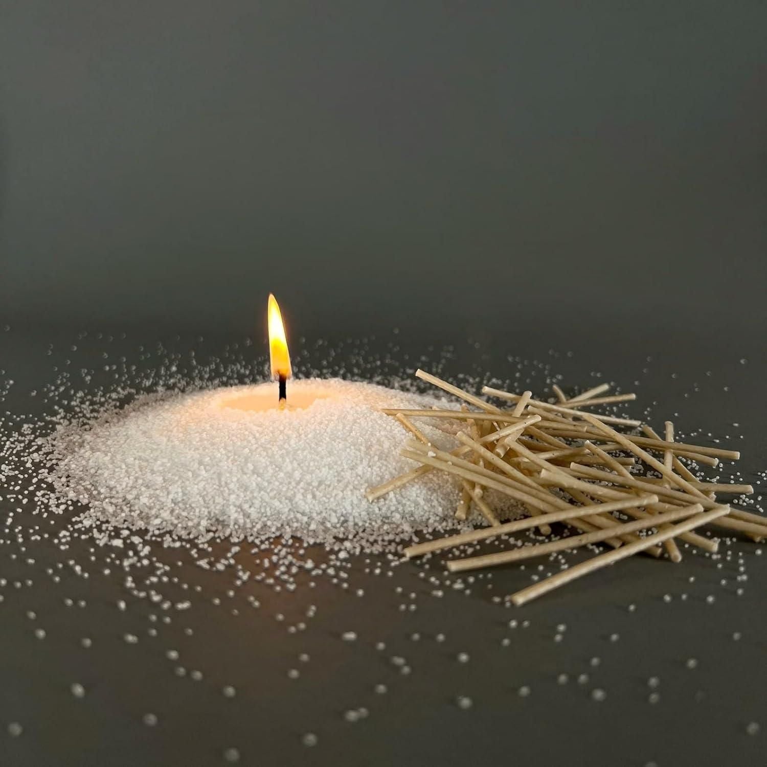 Pearl Soy Wax Candle Making Kit - 200g Wax with 50 Wicks