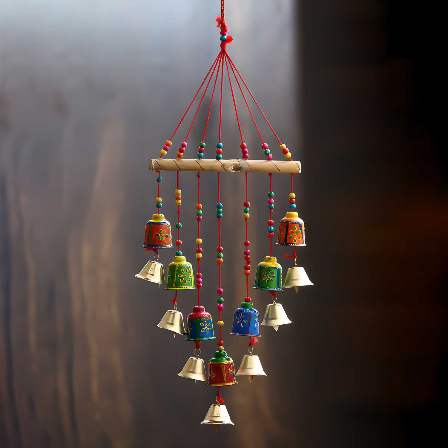 Handcrafted Decorative Hanging Bells - Wall Door Window Wind Chimes