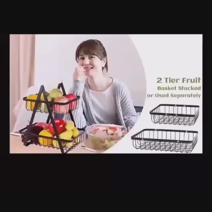 2 Tier Fruit and Vegetable Basket